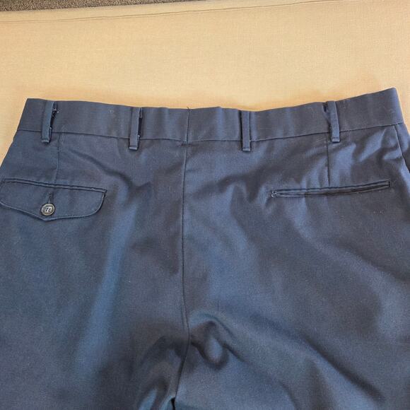 Vintage Wrangler Slacks Men’s 36x27 Made in USA Poly Blend Trousers 70s 80s - Picture 14 of 16